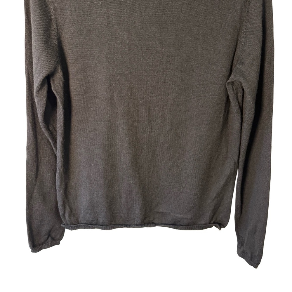 Mulberry Black Cozy Lightweight Classic Minimalist Turtleneck Sweater Size XL - Picture 10 of 12